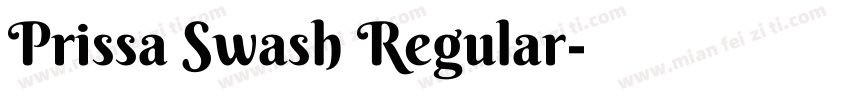 Prissa Swash Regular字体转换